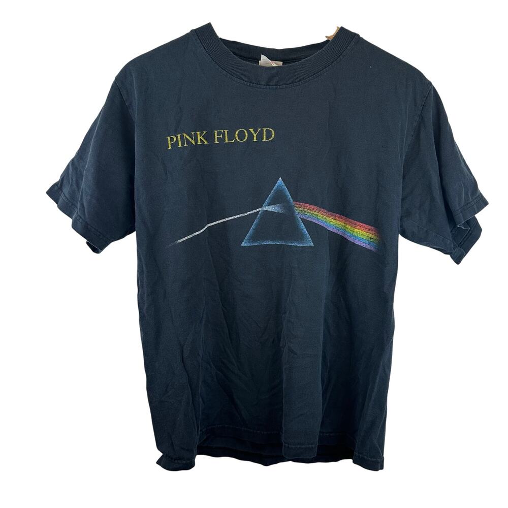 Vintage Pink Floyd Black Short Sleeve Band Tee Graphic Mens Size Small Lot of 2 - Picture 9 of 16